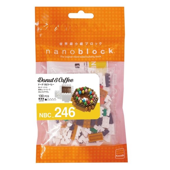 Nanoblock Coffee and Donut Mini Block Building Kit - Picture 2 of 4